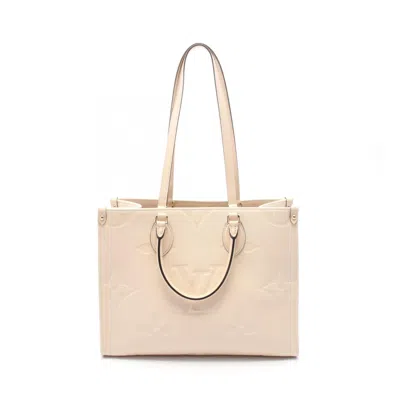 Pre-owned Louis Vuitton Ivory Monogram Empreinte Tote Bag () In White