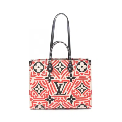 Pre-owned Louis Vuitton Ivory Multi-color Coated Canvas Leather Shoulder Bag ()