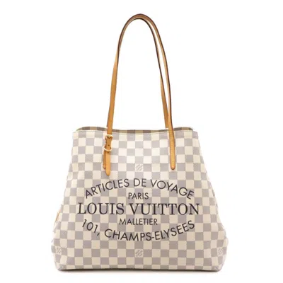 Pre-owned Louis Vuitton Ivory Pvc Shoulder Bag Tote Bag ()