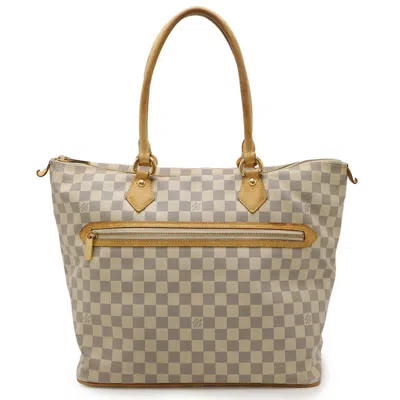 Pre-owned Louis Vuitton Ivory Pvc Shoulder Bag Tote Bag () In White