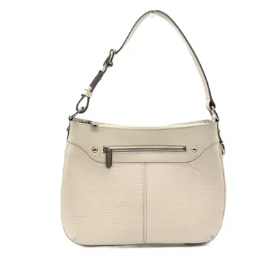 Pre-owned Louis Vuitton Ivory White Epi Leather Handbag Shoulder Bag () In Ivory, White