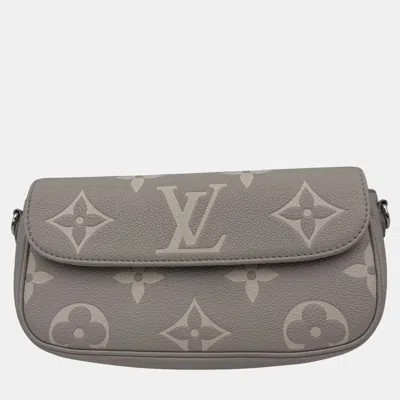 Pre-owned Louis Vuitton Ivy Full Leather Grey In Gray