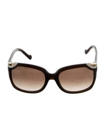 Pre-owned Louis Vuitton Ivy Square Sunglasses In Brown