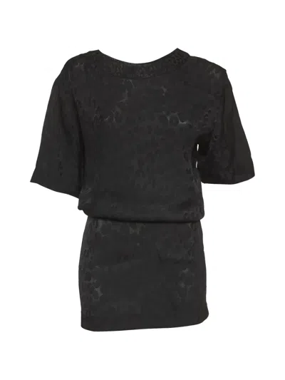 Pre-owned Louis Vuitton Jacquard Mini Dress In Black
