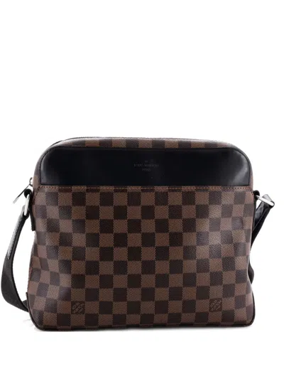 Pre-owned Louis Vuitton Jake Messenger Bag Damier Pm Crossbody Bag In Brown