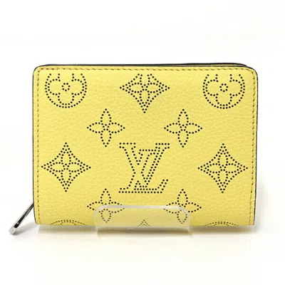 Pre-owned Louis Vuitton Jaune Mahina Leather Wallet (bi-fold) ()