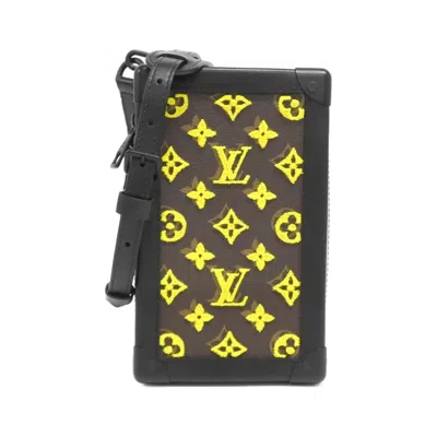 Pre-owned Louis Vuitton Jaune Marron Monogram Coated Canvas Shoulder Bag ()