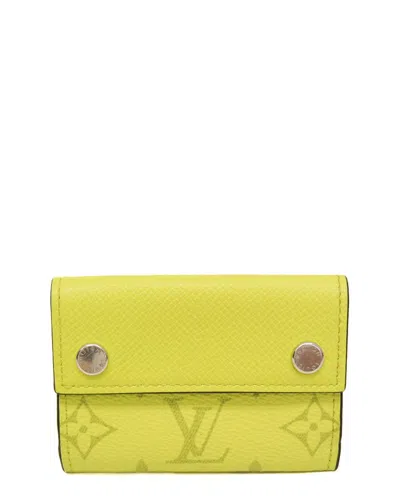 Pre-owned Louis Vuitton Jaune Taigarama Wallet (authentic Pre-loved)