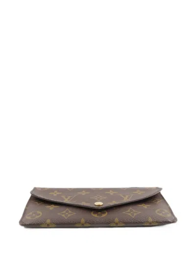 Pre-owned Louis Vuitton Jeanne Monogram Wallet In Brown