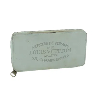 Pre-owned Louis Vuitton Jena Blue Leather Wallet  ()
