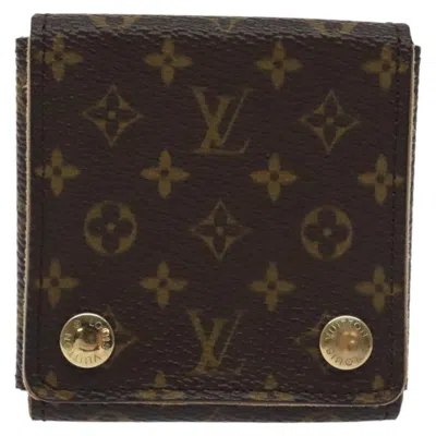 Pre-owned Louis Vuitton Jewelry Case Canvas Wallet () In Brown