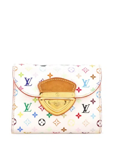Pre-owned Louis Vuitton Joey Wallet Monogram Multicolor Small Wallets In White
