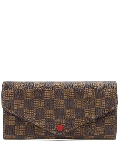 Pre-owned Louis Vuitton Josephine Damier Ebene Canvas Wallet
