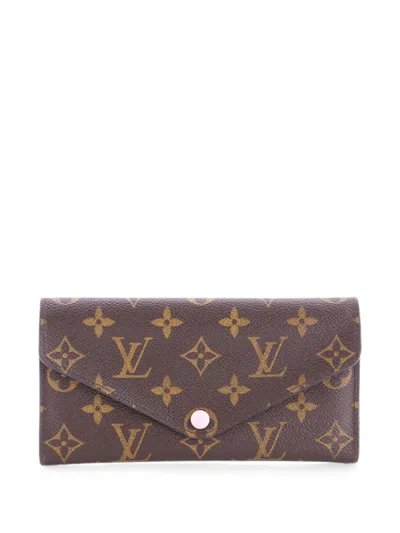 Pre-owned Louis Vuitton Josephine Wallet Nm Monogram Canvas Small Wallets In Brown