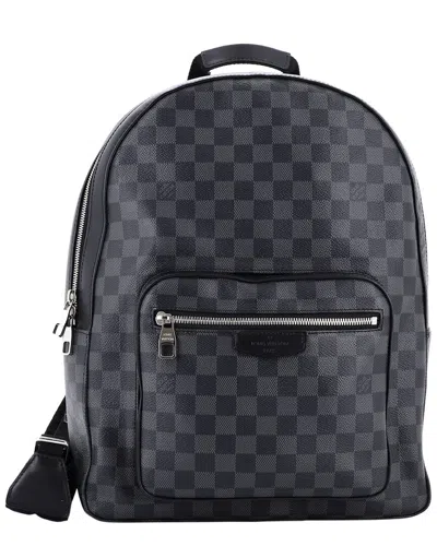Pre-owned Louis Vuitton Josh Backpack Damier Graphite (authentic Pre-loved)