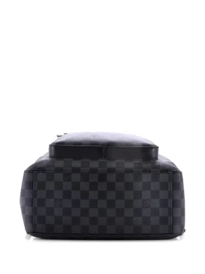 Pre-owned Louis Vuitton Josh Damier Graphite Backpack In Black