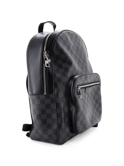 Pre-owned Louis Vuitton Josh Damier Graphite Backpack In Black