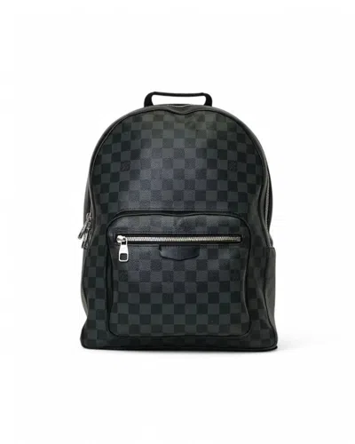 Pre-owned Louis Vuitton Josh Gm Backpack Damier Graphite Black