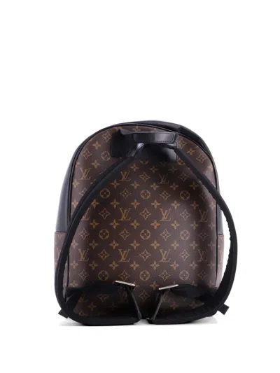 Pre-owned Louis Vuitton Josh Macassar Monogram Canvas Backpack In Brown
