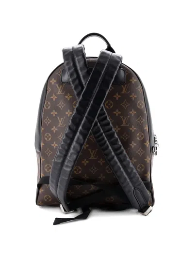 Pre-owned Louis Vuitton Josh Nm Macassar Monogram Canvas Backpack In Brown