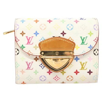 Pre-owned Louis Vuitton Joy White Canvas Wallet  ()