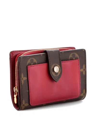 Pre-owned Louis Vuitton Juliette Wallet Monogram Canvas And Leather Small Wallets In Brown