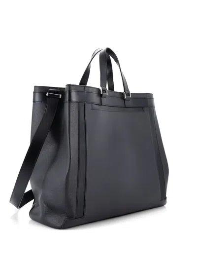 Pre-owned Louis Vuitton Kasbek Handbag Taiga Leather Pm Shoulder Bag In Black