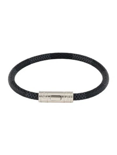 Pre-owned Louis Vuitton Keep It Bracelet, 7" In Black