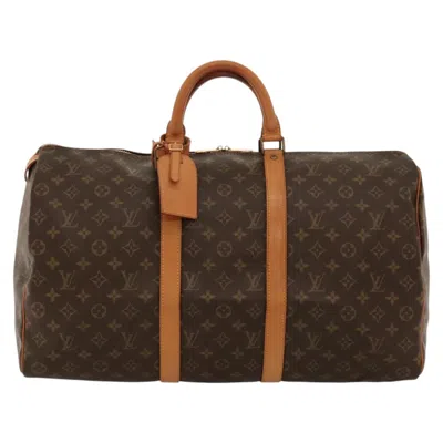 Pre-owned Louis Vuitton Keepall 50 Brown Canvas Travel Bag ()