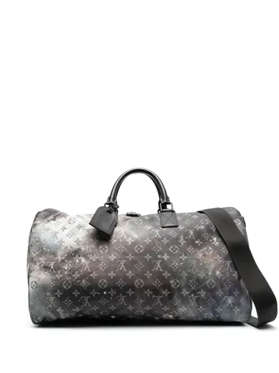 Pre-owned Louis Vuitton  Keepall 50 Galaxy Bag In Black
