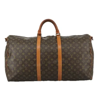 Pre-owned Louis Vuitton Keepall 60 Brown Canvas Travel Bag ()