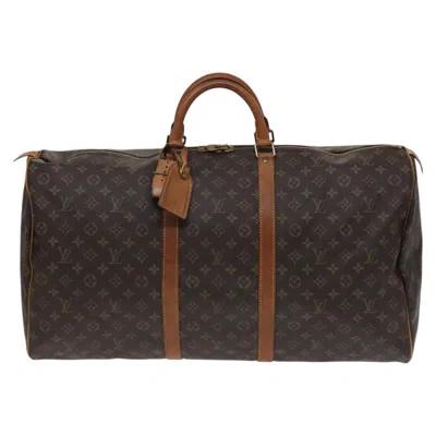 Pre-owned Louis Vuitton Keepall 60 Brown Canvas Travel Bag ()