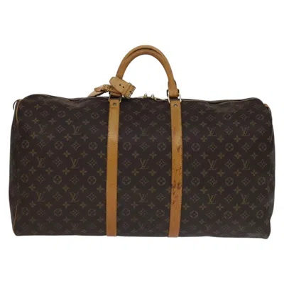 Pre-owned Louis Vuitton Keepall 60 Brown Canvas Travel Bag ()
