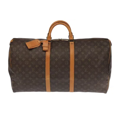 Pre-owned Louis Vuitton Keepall 60 Brown Canvas Travel Bag ()
