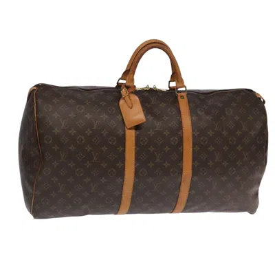 Pre-owned Louis Vuitton Keepall 60 Brown Canvas Travel Bag ()