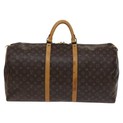 Pre-owned Louis Vuitton Keepall 60 Brown Canvas Travel Bag ()