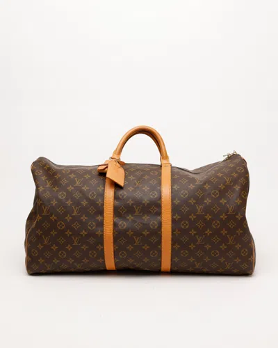 Pre-owned Louis Vuitton Keepall Monogram 60 Weekend Bag