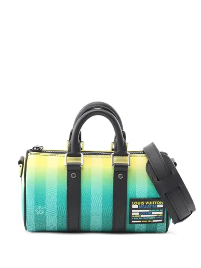 Pre-owned Louis Vuitton Keepall Xs Handbag In Blue