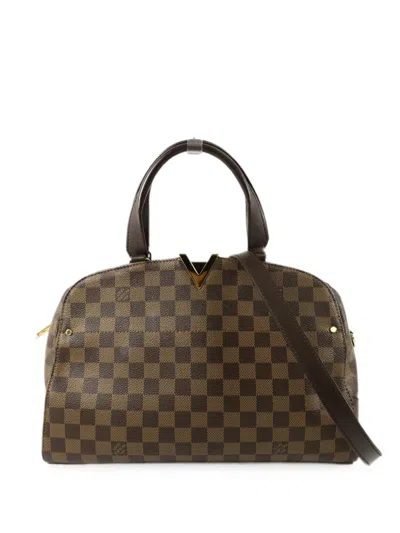 Louis Vuitton Kensington Bowling Check-pattern Tote Bag In Brown