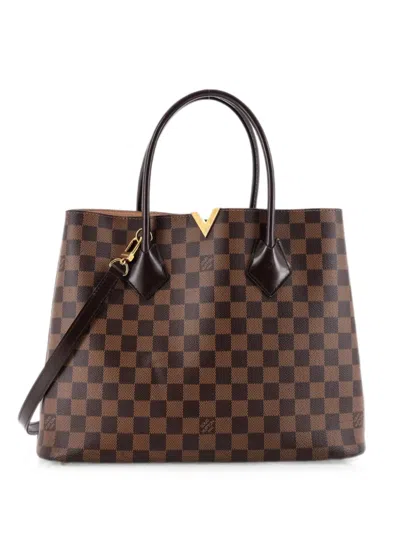 Pre-owned Louis Vuitton Kensington Handbag Damier Tote Bag In Brown