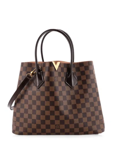 Pre-owned Louis Vuitton Kensington Handbag Damier Tote Bag In Brown