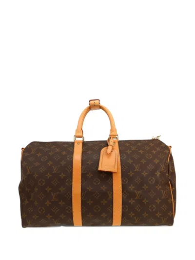 Pre-owned Louis Vuitton Kepall 45 Monogram Canvas Travel Bag