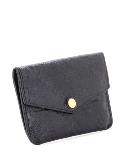 Pre-owned Louis Vuitton Key Monogram Empreinte Leather Pouch In Black
