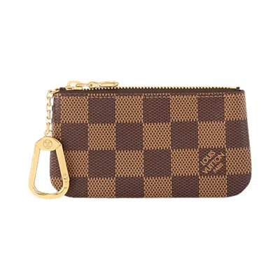 Pre-owned Louis Vuitton Key Pouch 'brown Damier Ebene Canvas' | Women's Size Onesize