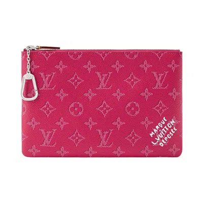 Pre-owned Louis Vuitton Key Pouch M 'pondicherry Pink Monogram Canvas' | Women's Size Onesize