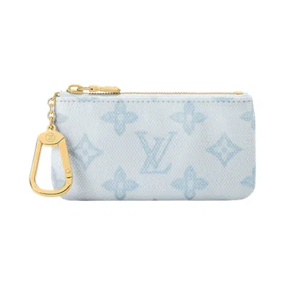 Pre-owned Louis Vuitton Key Pouch 'monogram Origine Bleu Courrier Canvas' | Blue | Women's Size Onesize