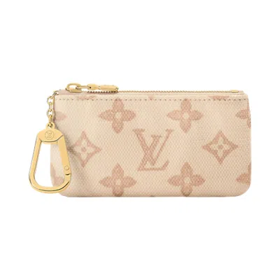 Pre-owned Louis Vuitton Key Pouch 'monogram Origine Lin Canvas' | Tan | Women's Size Onesize In Brown