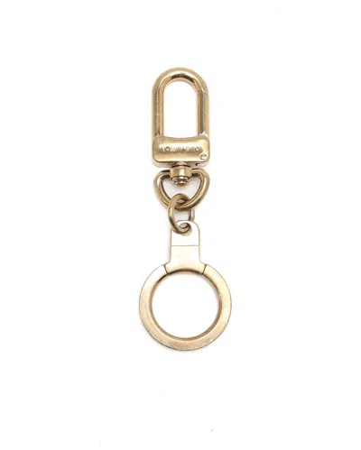 Pre-owned Louis Vuitton Key Ring In Gold