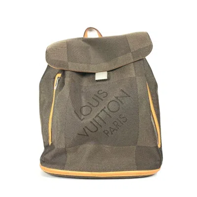 Pre-owned Louis Vuitton Khaki Damier Geant Backpack ()