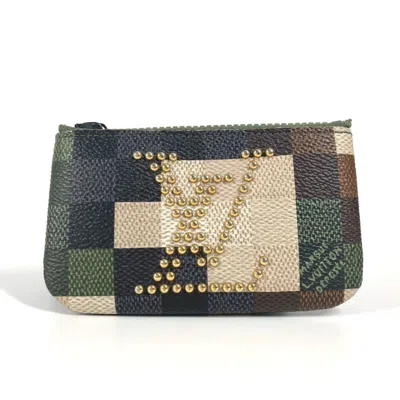 Pre-owned Louis Vuitton Khaki Leather Coin Purse/coin Case () In Brown